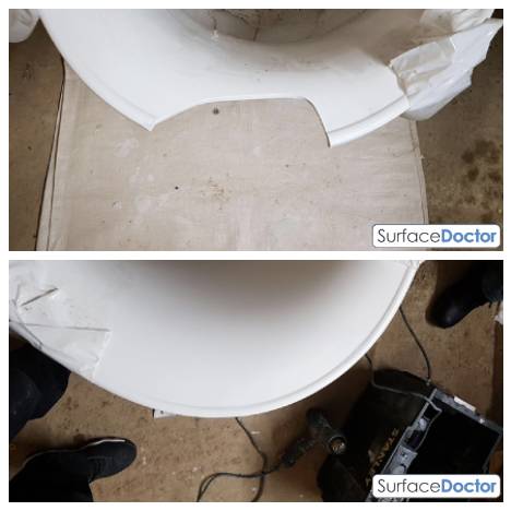 Bath Resurfacing in Pontypool: Before Image